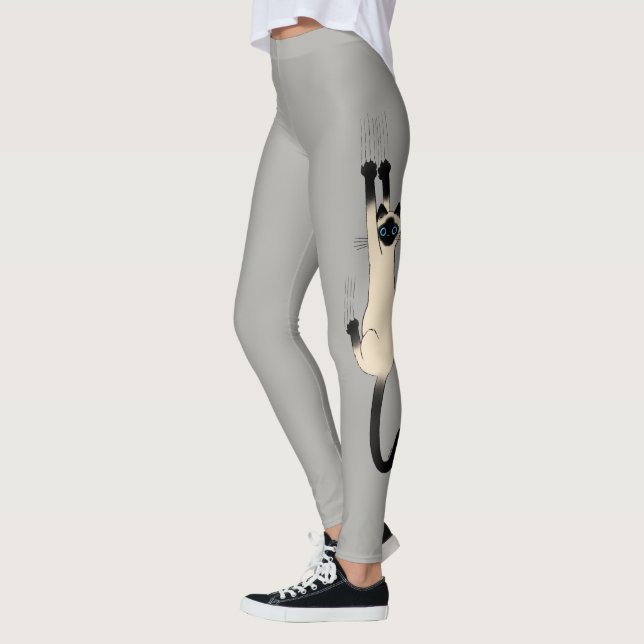 Legging Gato Siamês Seguindo | Ferimentos de Cat Lover (Esquerda)