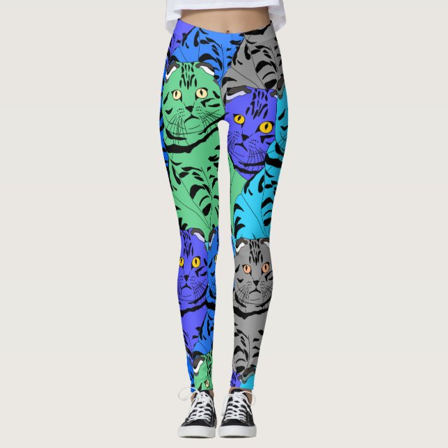 Legging Gatos Coloridos (Frente)
