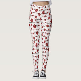 Legging Gatos de Cartas de Amor em Branco