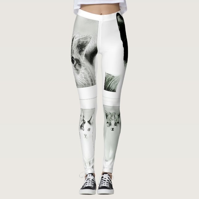 Legging Gatos e Gatinhos Colidem Leggens Funciosas (Frente)