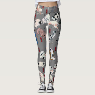 Legging Gatos Japoneses, Kuniyoshi, Ukiyo-e