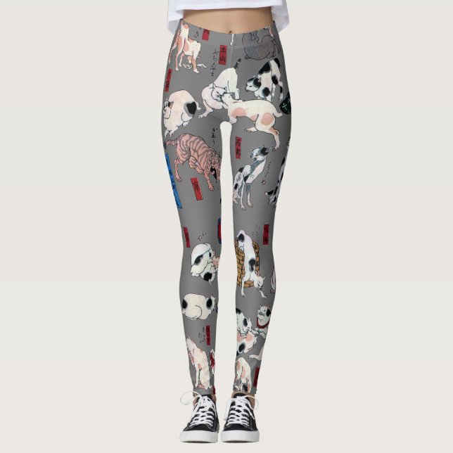 Legging Gatos Japoneses, Kuniyoshi, Ukiyo-e (Frente)