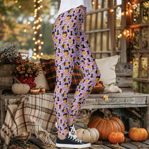Legging Gatos Negros De Matrapantes