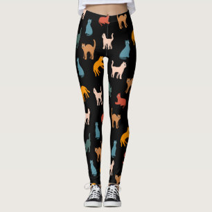Legging Gatos no preto