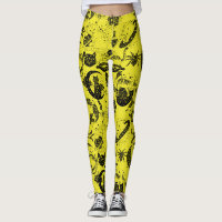Gatos Psicodélicos e etc. PSYCAT01A.Fundo Amarelo