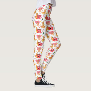 Legging Gatos, Ratos e Peixes de Whimsic