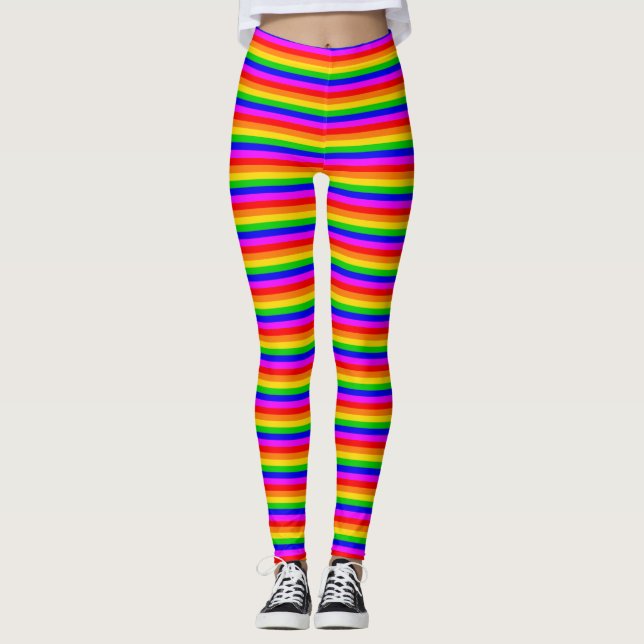 Legging Gay arco-íris Transgênero Bandeira arco-íris (Frente)