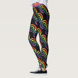 Legging Gay LGBTQ - Padrão circular de distribuição do org