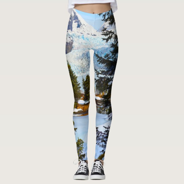 Legging Geleira de Mendenhall no inverno (Frente)