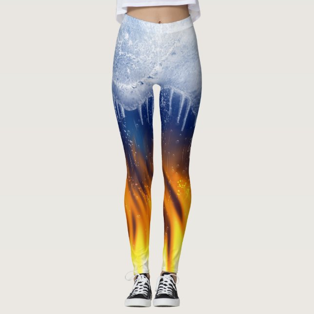 Legging Gelo e Flame (Frente)