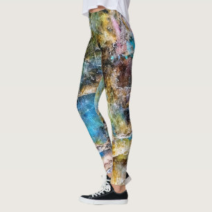 Legging Gemstone Labradorite Verde Azul