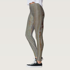 Legging Gemstone Polted Onyx Vertical Striped