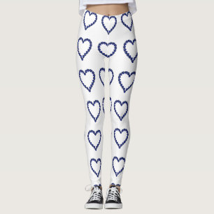 Legging Gemstone Sapphire Blue Heart