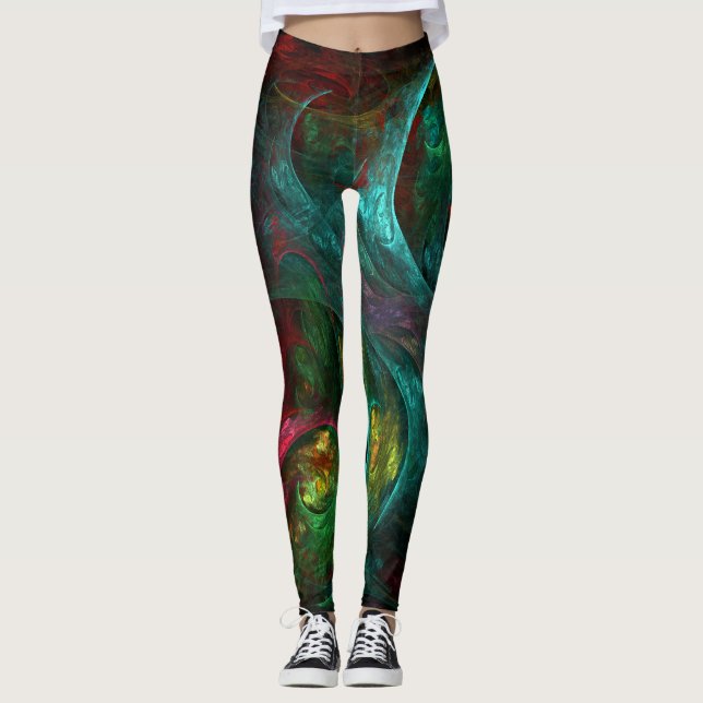 Legging Gênesis Abstrato Art (Frente)