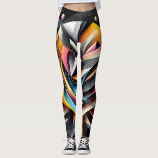 Legging Geometria abstrato