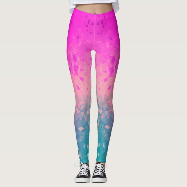Legging Geometria - flourescent (Frente)