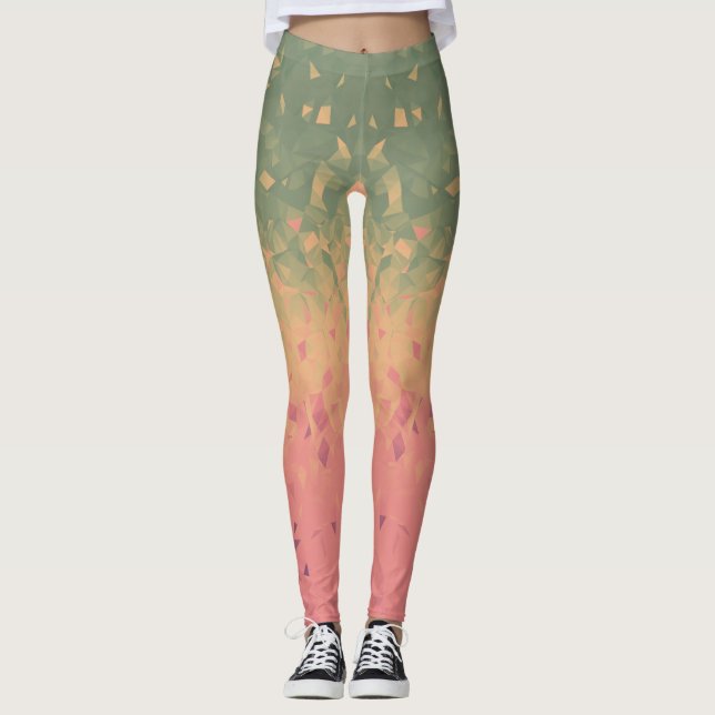 Legging Geometria - melancia (Frente)