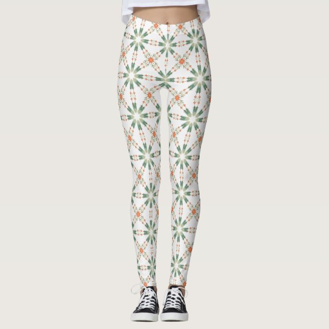Legging Geometric Mandala Print Yoga Pants (Frente)