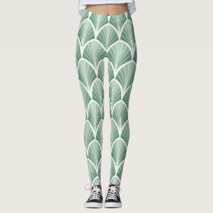 Legging Geométrico Clássico: Estilo sem Costura Art Deco