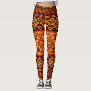 Legging Geométrico étnico, padrão popular tradicional.