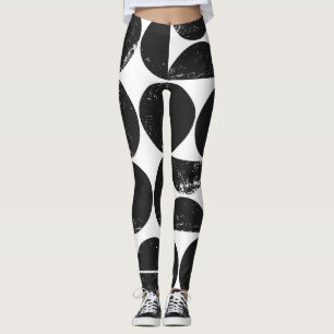 Legging Geométrico minimalista: semicírculos escandinavos.