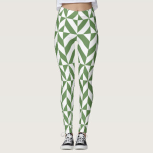 Legging Geométrico Verde