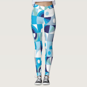 Legging Geométrico Vibrante: Moderno Sem Sede