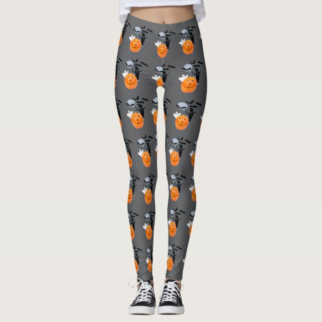 Legging Ghost Drift: Dia das Bruxas Inteiro (Frente)