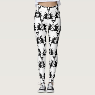 Legging Ghost Genie Saindo da Lâmpada Padrão Invisível