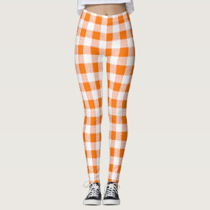 Legging Gingham Check Orange