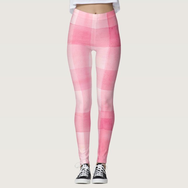 Legging Gingham Rosa (Frente)