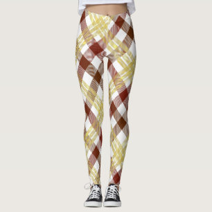 Legging Gingham Summer Gingham verificou vestuário de Xadr