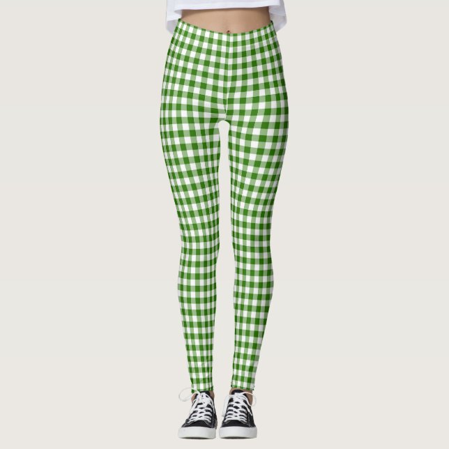 Legging Gingham Verde (Frente)