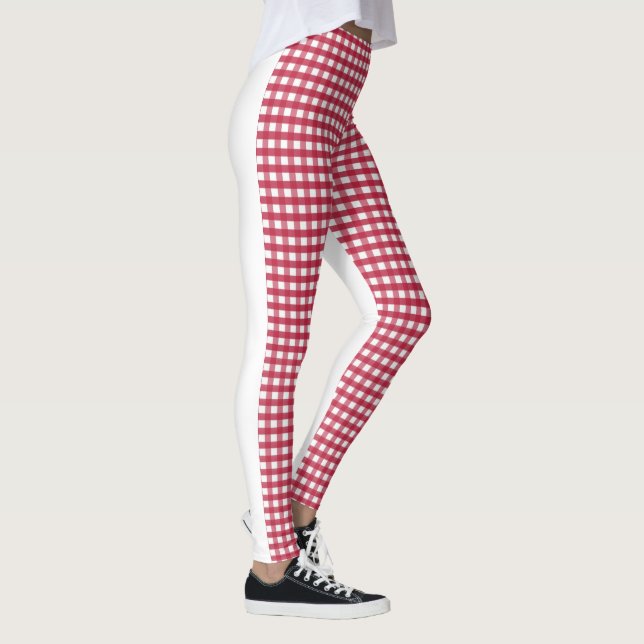 Legging Gingham-| Zazzle_Growth. (Direita)