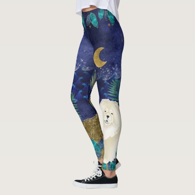 Legging GINKGO creme-pomada-celestial (Esquerda)