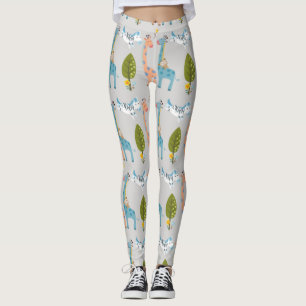 Legging Giraffe Zebra E Macaco
