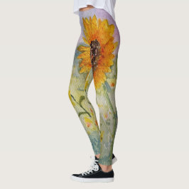 Legging Girassóis Aquarela