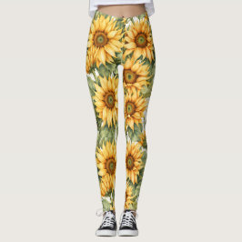 Legging Girassóis Desenho