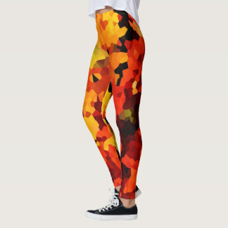 Legging Girassóis laranja e amarelo