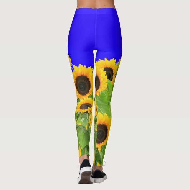 Legging Girassóis - Liberdade Ucrânia Paz Bandeira Ucrania (Verso)