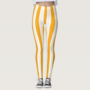 Legging Girassol Laranja Amarelo Listrado