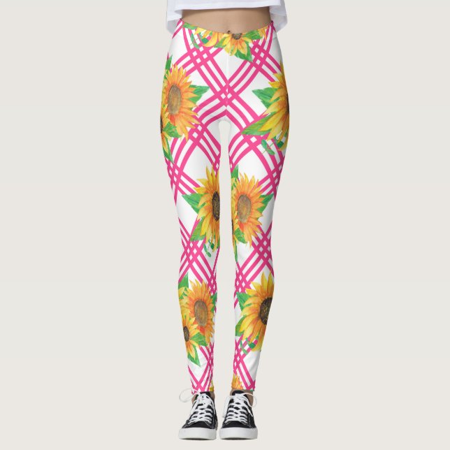 Legging Girassol Rosa (Frente)