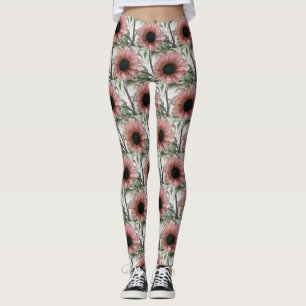 Legging Girassol rosa pálido