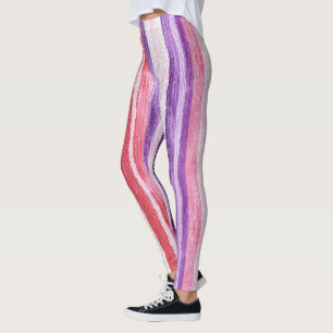 Legging Girassol Roxo Vermelho Cor-de-Rosa