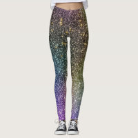 Girly Rainbow Glitter Glitter Galaxy Meias