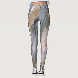 Legging Girly Trendy Colorful Marble Texture
