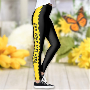 Legging Giro Personalizado de Texto e Cor Personalizado