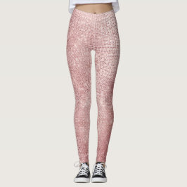Legging Glam Blush Glitzy Sparkle Rosa