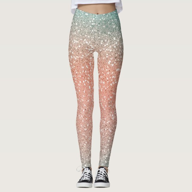 Legging Glam gold gliter (Frente)