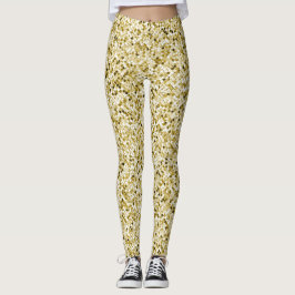 Legging Glam gold gliter